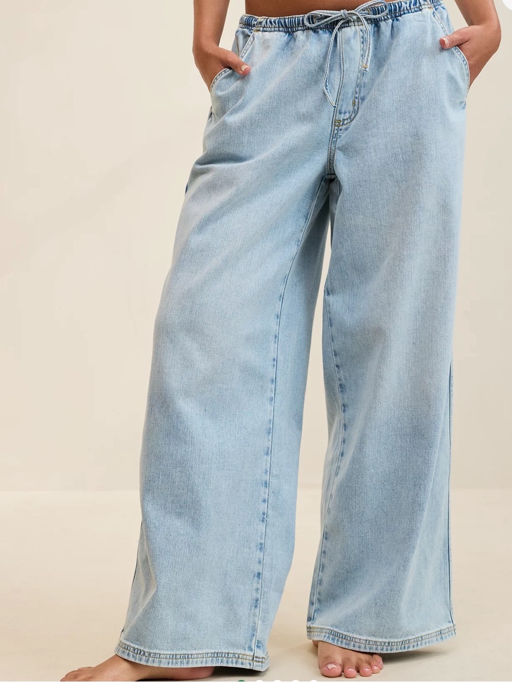 Aerie Daydream Denim Pull-On Pant Small Regular